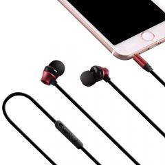 Woozik Casti Stereo Precise Bass B950 3.5 mm Black&amp;Red (handsfree, cu husa inclusa)