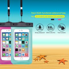 Devia Husa Subacvatica Universala Rose Red (pana la 5.5 inch, cu adaptor audio 3.5 mm, armband si agatatoare)