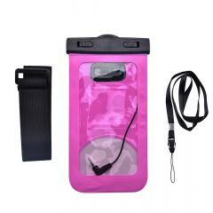 Devia Husa Subacvatica Universala Rose Red (pana la 5.5 inch, cu adaptor audio 3.5 mm, armband si agatatoare)