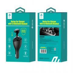 Devia Casca Bluetooth Vortex Black (cu incarcator auto 2.1A)