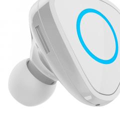 Devia Casca Bluetooth Vortex White (cu incarcator auto 2.1A)