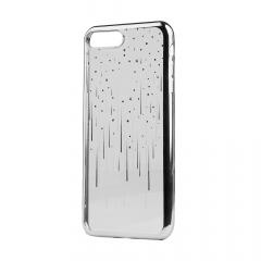 Devia Husa Silicon Meteor iPhone 8 Plus / 7 Plus Silver (Cristale Swarovski®)