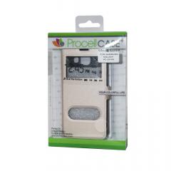 Lemontti Husa Book S-View Samsung Galaxy A3 (2016) Auriu