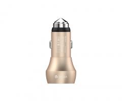 Devia Incarcator Auto Qualcomm 3.0 3A Hammer Dual USB Champagne Gold