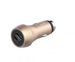 Devia Incarcator Auto Qualcomm 3.0 3A Hammer Dual USB Champagne Gold