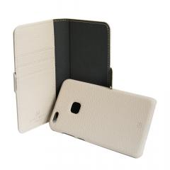 Just Must Husa Book Car Wallet Huawei P10 Lite Beige (carcasa interior detasabila)