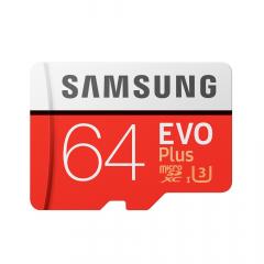 Samsung Card Memorie Evo Plus MicroSDXC 64 GB Clasa 10 UHS-I + Adaptor SD (100MB/s)