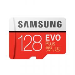 Samsung Card Memorie Evo Plus MicroSDXC 128 GB Clasa 10 UHS-I + Adaptor SD (90MB/s)