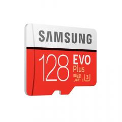 Samsung Card Memorie Evo Plus MicroSDXC 128 GB Clasa 10 UHS-I + Adaptor SD (90MB/s)