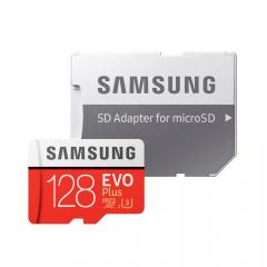 Samsung Card Memorie Evo Plus MicroSDXC 128 GB Clasa 10 UHS-I + Adaptor SD (90MB/s)