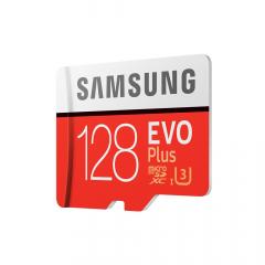 Samsung Card Memorie Evo Plus MicroSDXC 128 GB Clasa 10 UHS-I + Adaptor SD (90MB/s)
