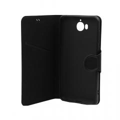 Lemontti Husa Book Jelly Huawei Y6 2017 Negru