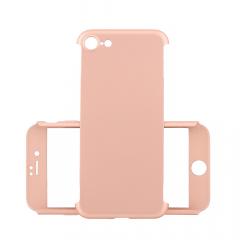 Just Must Carcasa Defense 360 iPhone 7 Rose Gold (3 piese: protectie spate, protectie fata, folie sticla)
