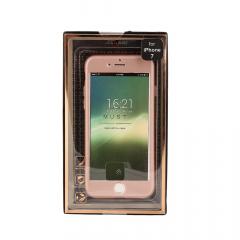 Just Must Carcasa Defense 360 iPhone 7 Rose Gold (3 piese: protectie spate, protectie fata, folie sticla)