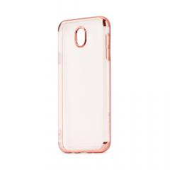 Meleovo Husa Silicon Flash Soft II Samsung Galaxy J5 (2017) Rose Gold 360 (transparent cu margini electroplacate)