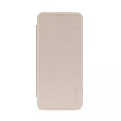 Meleovo Husa Smart Flip Samsung Galaxy S8 G950 Gold (spate mat perlat si fata cu aspect metalic)