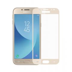 Meleovo Folie Sticla Full Cover Samsung Galaxy J5 (2017) Gold (9H, oleophobic)