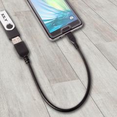 HQcable Cablu OTG MicroUSB la port USB 2.0 Black (0.25m)