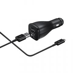 Samsung Incarcator Auto Dual USB 2A Fast Charging MicroUSB Black (cablu detasabil inclus)