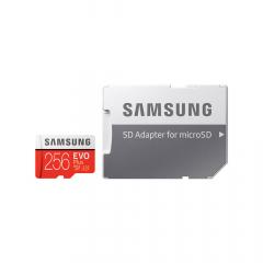 Samsung Card Memorie Evo Plus MicroSDXC 256 GB Clasa 10 UHS-I + Adaptor SD (100MB/s)