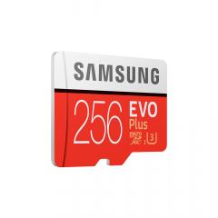 Samsung Card Memorie Evo Plus MicroSDXC 256 GB Clasa 10 UHS-I + Adaptor SD (100MB/s)