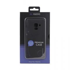 Meleovo Husa Silicon Soft Slim Samsung Galaxy A8 (2018) Black (aspect mat)