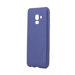 Meleovo Husa Silicon Soft Slim Samsung Galaxy A8 (2018) Blue (aspect mat)