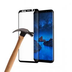 Eiger Folie Sticla 3D Case Friendly Samsung Galaxy S9 Plus G965 Clear Black (0.33mm, 9H, curved, oleophobic)