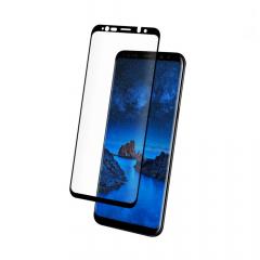 Eiger Folie Sticla 3D Case Friendly Samsung Galaxy S9 Plus G965 Clear Black (0.33mm, 9H, curved, oleophobic)