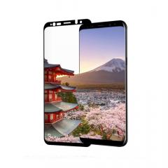 Eiger Folie Sticla 3D Case Friendly Samsung Galaxy S9 Plus G965 Clear Black (0.33mm, 9H, curved, oleophobic)