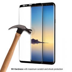 Eiger Folie Sticla 3D Case Friendly Samsung Galaxy Note 9 Clear Black (0.33mm, 9H, curved, oleophobic)