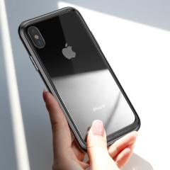 Baseus Bumper Platinum Metal Border iPhone X Black