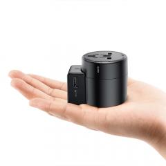 Baseus Incarcator Retea Rotation Universal Black pentru UK, AU, CHN, Europe, USA (2xUSB max 2.4A)