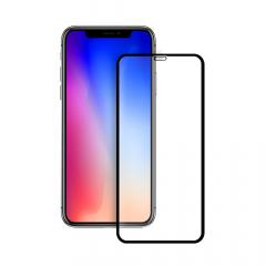 Eiger Folie Sticla 3D Edge to Edge iPhone XS Max Clear Black (0.33mm, 9H, perfect fit, curved, oleophobic)