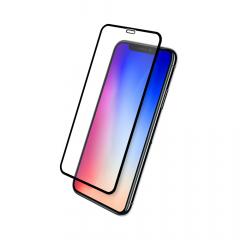 Eiger Folie Sticla 3D Edge to Edge iPhone XS Max Clear Black (0.33mm, 9H, perfect fit, curved, oleophobic)