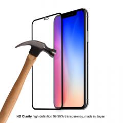 Eiger Folie Sticla 3D Edge to Edge iPhone XS Max Clear Black (0.33mm, 9H, perfect fit, curved, oleophobic)