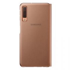 Samsung Husa Book Wallet Cover Samsung Galaxy A7 (2018) Gold