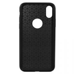 Just Must Husa Silicon Carbon Soft iPhone XS / X Black (ultraslim 0.5 mm, cu decupaj pentru logo)