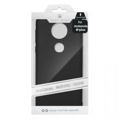 Just Must Carcasa Uvo Motorola Moto E5 Plus Black (material fin la atingere, slim fit)