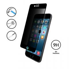 Eiger Folie Sticla 3D Privacy iPhone 8 plus / 7 plus / 6s plus Black (0.33mm, 9H, case friendly, curved, oleophobic)