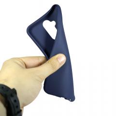 Lemontti Husa Silicon Silky Huawei Mate 20 Lite Albastru Inchis