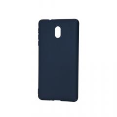 Lemontti Husa Silicon Silky Nokia 3 Albastru Inchis
