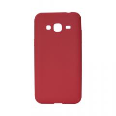 Lemontti Husa Silicon Silky Samsung Galaxy J3 (2016) Rosu