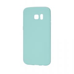 Lemontti Husa Silicon Silky Samsung Galaxy S7 Edge G935 Albastru
