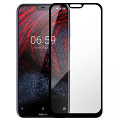 Lemontti Folie Sticla Full Fit Nokia 6.1 Plus (Nokia X6) Black (1 fata, 9H, 0.33mm)