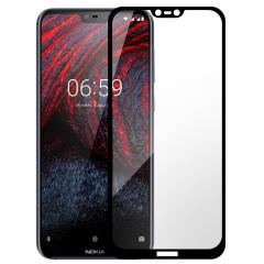 Lemontti Folie Sticla Full Fit Nokia 6.1 Plus (Nokia X6) Black (1 fata, 9H, 0.33mm)