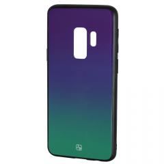 Just Must Carcasa Glass Gradient Samsung Galaxy S9 Plus G965 Purple-Green (spate din sticla)