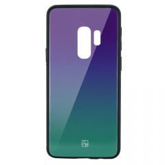 Just Must Carcasa Glass Gradient Samsung Galaxy S9 Plus G965 Purple-Green (spate din sticla)