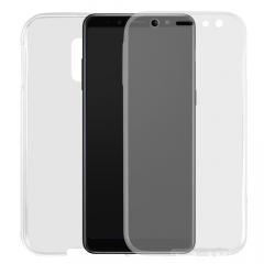 Lemontti Husa Silicon Full Cover 360° Samsung Galaxy A6 Plus (2018) Transparent