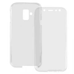 Lemontti Husa Silicon Full Cover 360° Samsung Galaxy J6 (2018) Transparent